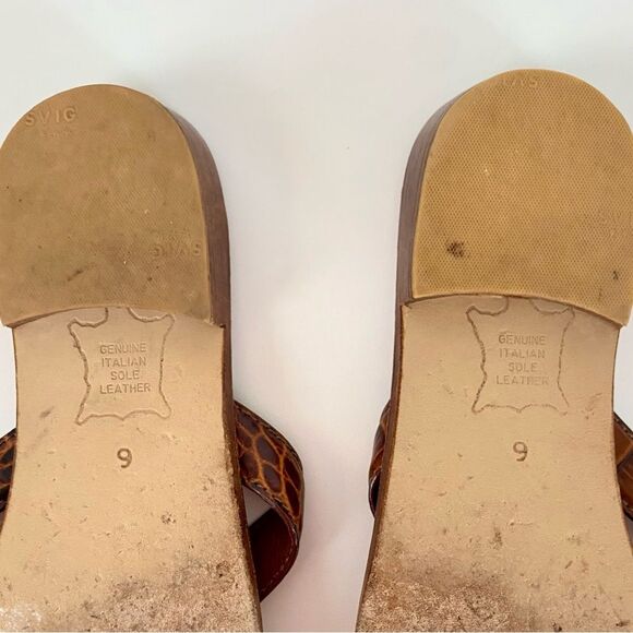 Eliza B Leather Flip Flop Sandals - Size 6 - Picture 6 of 8